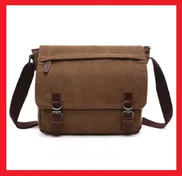 메신저 백 남성용 백 캔버스 숄더백 내구성 새상품