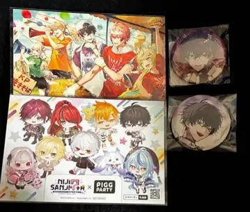 니지산지 새출발 응원 스크래치 7주년 사에키 잇테츠 캔뱃지