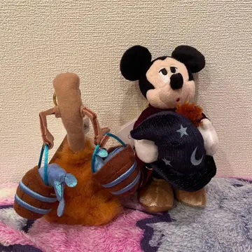 미키 낚시찌 봉제 인형 키링 Disney FANTASIA 85