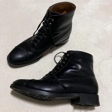 레어 KATIM ORCHARD 가죽 레이스업 숏부츠