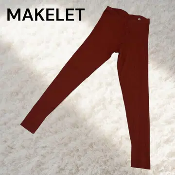 MAKELET 가을/겨울 브라운 레드 계열 레깅스 팬츠 방한 컬러 팬츠