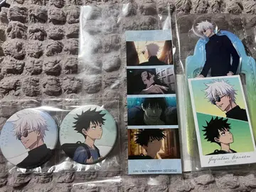 주술회전 회옥 옥절 DVD BluRay 특전 아크릴 스탠드 캔뱃지 세트