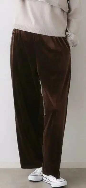 [허리밴딩/세탁 가능] 벨로아 이지 팬츠 브라운