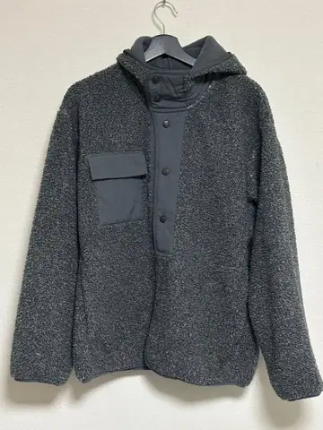 GU x ENGINEERED GARMENTS 보아 플리스 스냅 후드티 M