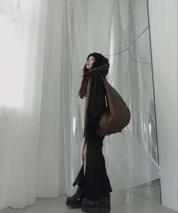 fiction tokyo 원숄더 리본 백