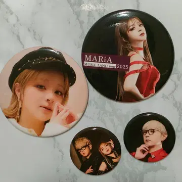 MARiA 미이례아 GARNiDELiA 캔뱃지 4개 세트