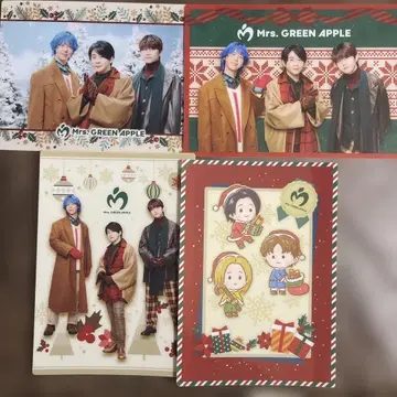 Mrs. GREEN APPLE 크리스마스 엽서 4장 세트