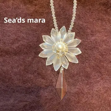 Sea'ds mara 크리스탈, 펄 비즈 목걸이