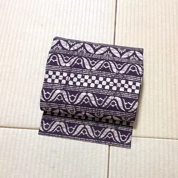 면 보라색 염색 8촌 나고야 오비