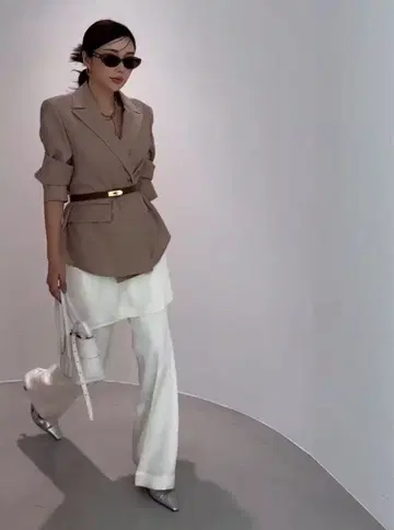 조제문 스커트 팬츠