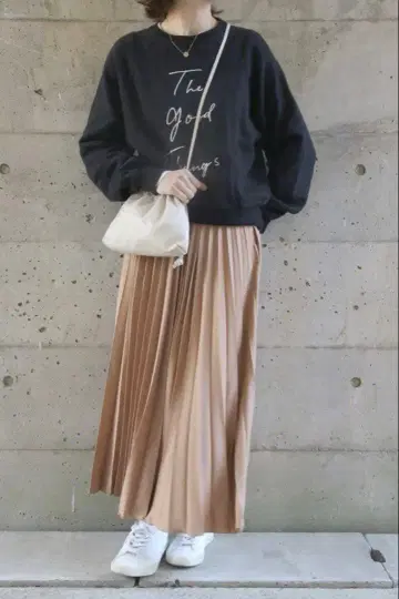 [ UNITED ARROWS ] 플리츠 롱 스커트 사이즈 36