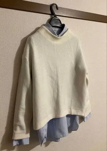 SHIPS 아이보리 니트 스웨터 긴팔