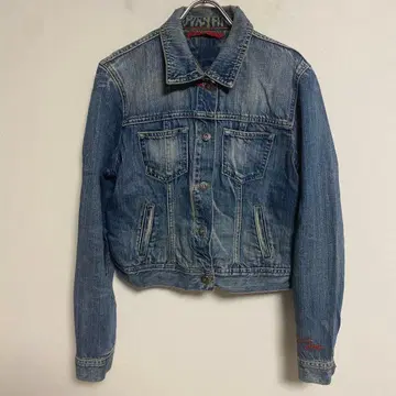 TOMMY HILFIGER 데님 블루 숏 기장 자켓 M