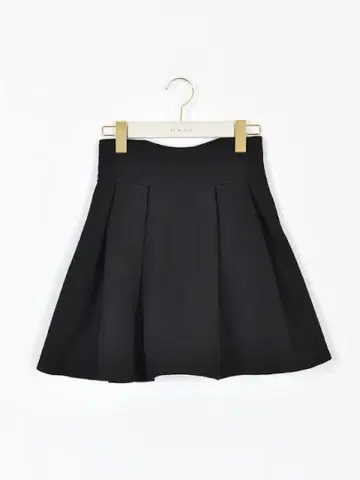 [ An MILLE ] 박스 플리츠 미니 스커트 블랙