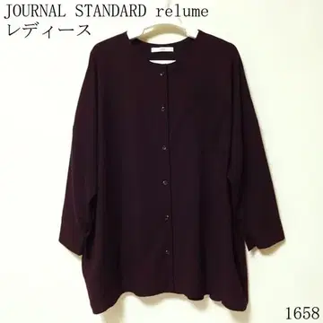 JOURNAL STANDARD relume 다크 퍼플 셔츠