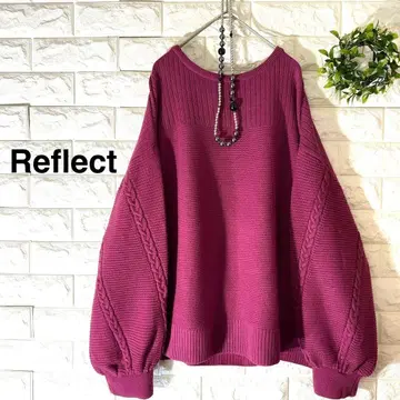 리플렉트 니트 13 사이즈 새상품급 빅 사이즈 볼륨 소매 니트