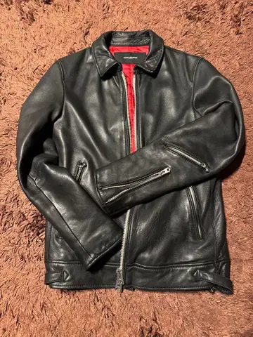 나노 유니버스 양가죽 라이더 자켓