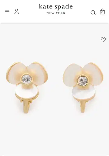 미사용 새상품 kate spade DISCO PANSY 귀찌