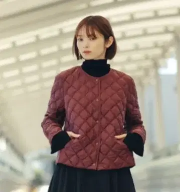 퍼프 테크 퀼팅 자켓 웜 패디드 S 사이즈