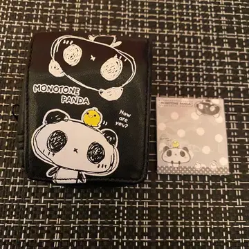 [ 헤이세이 레트로 ] 크랙스 모노톤 팬더 문구 메모장 파우치 당시 물품