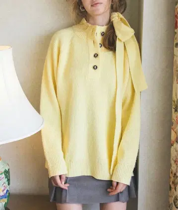 CALNAMUR 멀티웨이 리본 니트