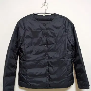 무인양품 노카라 다운 자켓 경량 다운 M 블랙