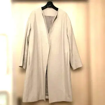 [ SALON ] 여성용 노카라 그레이 베이지 코트 익명 배송