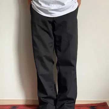 USA 기획 Dickies 874 워크 팬츠 블랙 센터 프레스 34