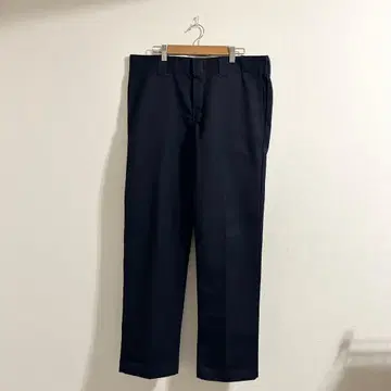 거의 미사용 Dickies 873 워크 팬츠 다크 네이비 센터 프레스