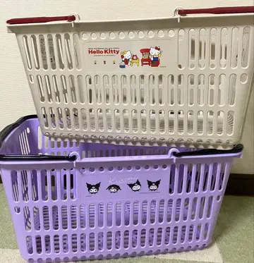 헬로키티 쿠로미 쇼핑 바스켓 세트 쇼핑 바스켓 에코백