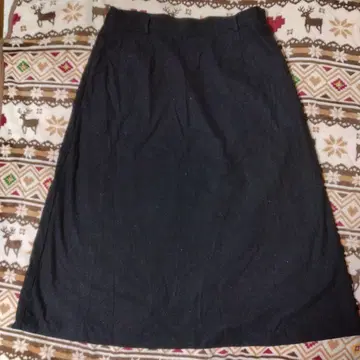 무인양품 스트레치 기모 플레어 스커트 XL 블랙