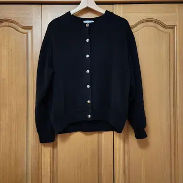 SLOBE IENA 더블 페이스 저지 스냅 가디건