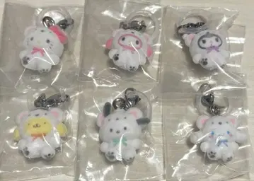 메지루시 액세서리 산리오 캐릭터즈 후와후와 스노우 컴프 가챠