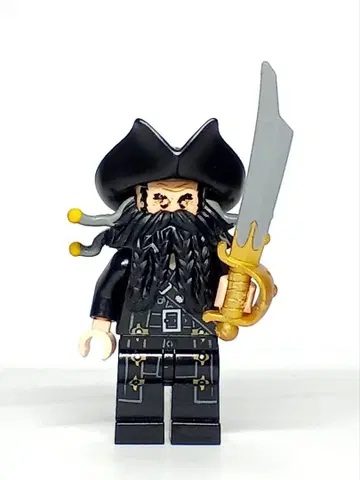 레고 검은 수염 티치 미니 피규어 캐리비안의 해적