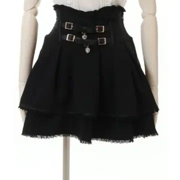 리즈리사 2단 리본 벨트 치마바지 LIZLISA