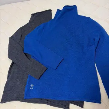 파랑 그레이 터틀넥 니트 2세트