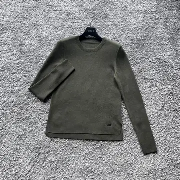 FOXEY 38 카키 그레이스 울 니트