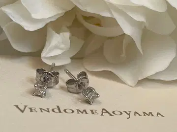 VENDOME AOYAMA classe 다이아몬드 귀걸이 프린세스 컷