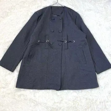 2070 [새상품급] 노카라 스프링 코트 하프 코트 짙은 그레이 자켓