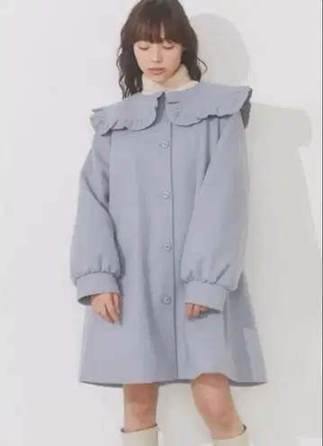 merry jenny A라인 세일러 코트 아이스 블루