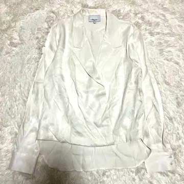 3.1Phillip Lim 실크 터치 새틴 셔츠 카슈쿨 M 블라우스