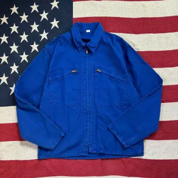 레어 60s-70s 프랑스군 워크 자켓 몰스킨 ECLAIR 지퍼