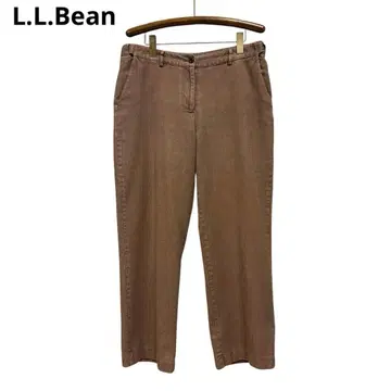 엘엘빈 헤링본 와이드 팬츠 브라운