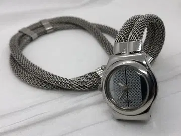 스와치 쿼츠 손목시계 더블 벨트 여성용 손목시계 작동품