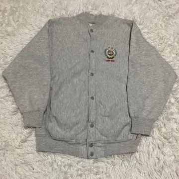 챔피온 리버스 위브 스냅 가디건 그레이