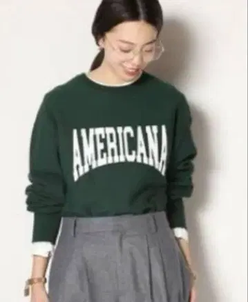 Americana (아메리카나) 칼리지 로고 맨투맨 15,400엔