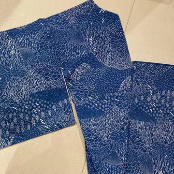 레트로한 북유럽 무늬의 코몬 기모노