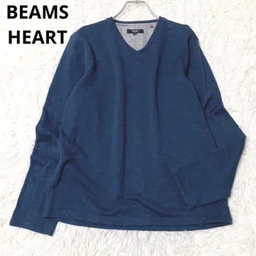 빔즈하트 긴팔 상의 V넥 심플 네이비 M 심플