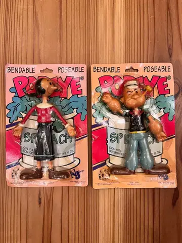 뽀빠이 & 올리브 피규어 세트 미국 빈티지 잡화