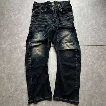 grunge edwin fade damage denim pants y2k